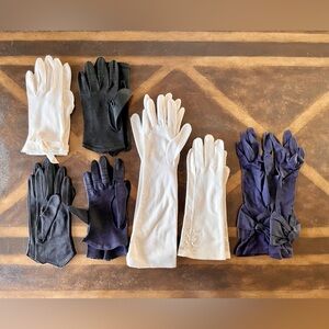 Lot of 7 Vintage Evening Gloves Size XS